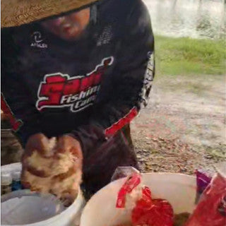 ไผ่แดงร้อยลี้ – 500g | เหยื่อตกปลา สูตรปลาหนัง ปลารวม  สวายบ่อแข่ง