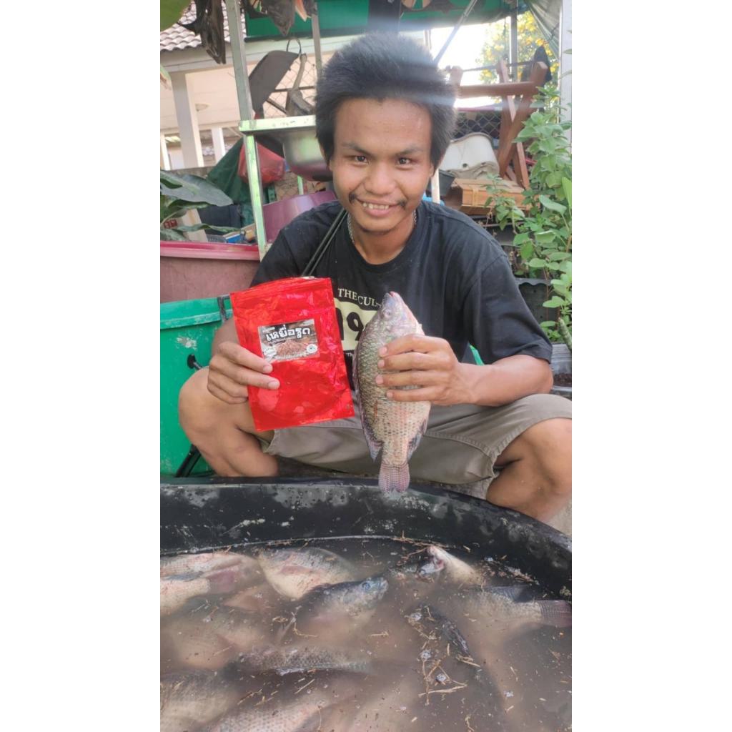 เหยื่อรูดร้อยลี้ – 250g | เหยื่อตกปลานิล หัวเชื้อตกปลา พร้อมตก ชิงหลิวบ่อเหมา หมายธรรมชาติ